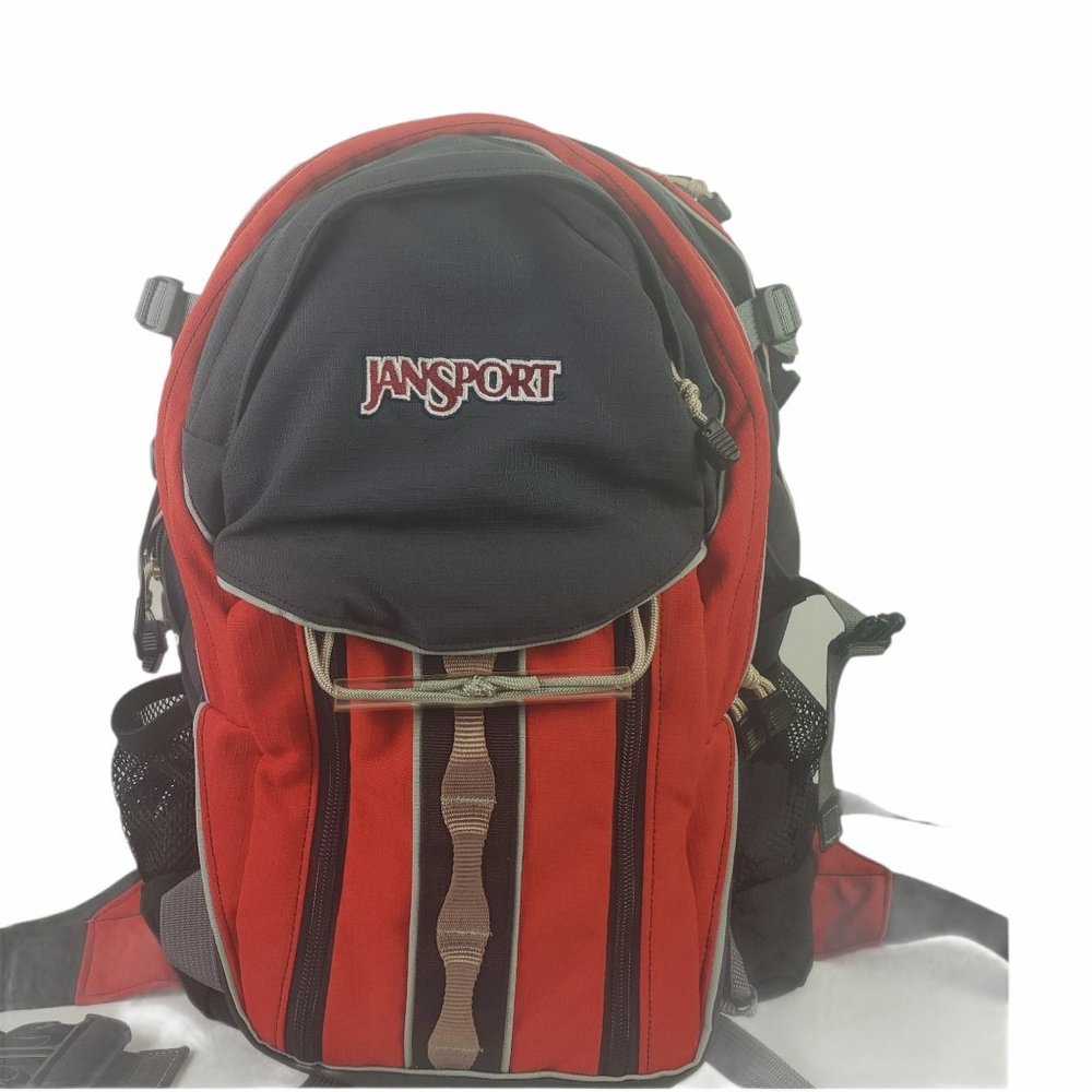 JanSport Polaris 33 Red and Black Camping Backpack - Picture 1 of 13